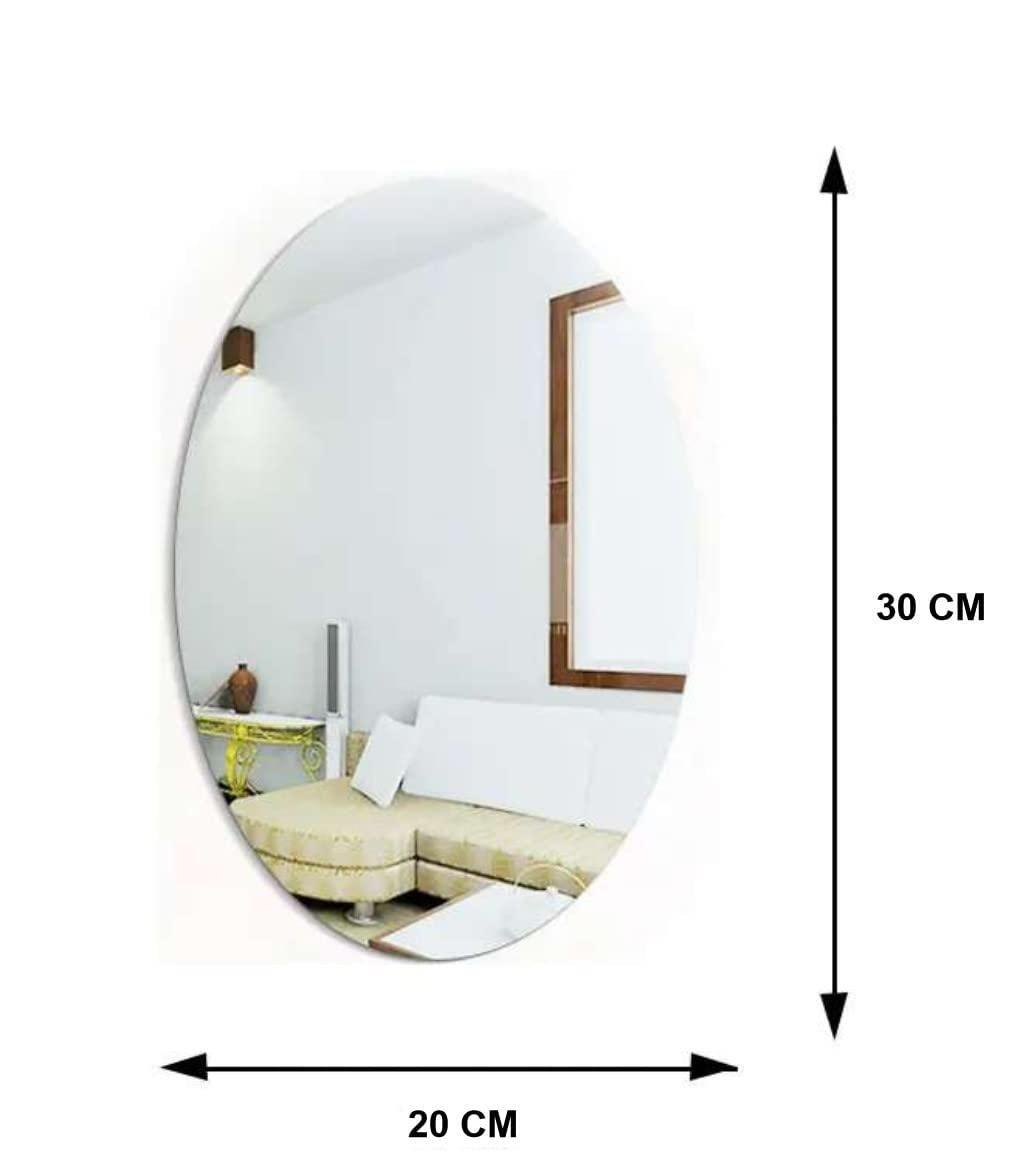 Combo of Oval Shape & Square Shape Mirror  Buy1 Get 1  Free